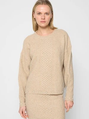 Sweter TWINSET brązowy