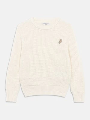 Sweter U.S. POLO ASSN. mleczny