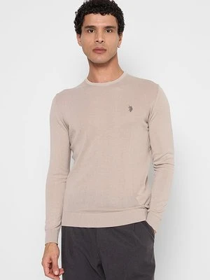 Sweter U.S. POLO ASSN. beżowy