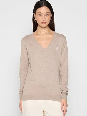 Sweter U.S. POLO ASSN. beżowy