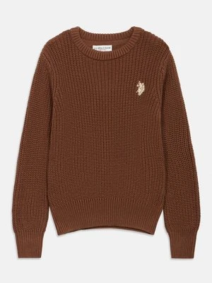 Sweter U.S. POLO ASSN. brązowy