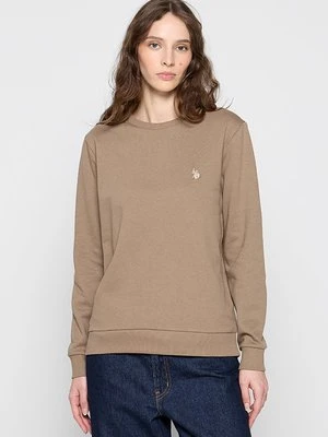 Sweter U.S. POLO ASSN. jasnobrązowy