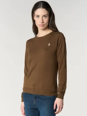 Sweter U.S. POLO ASSN. brązowy