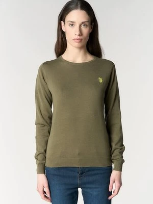 Sweter U.S. POLO ASSN. ciemnozielony