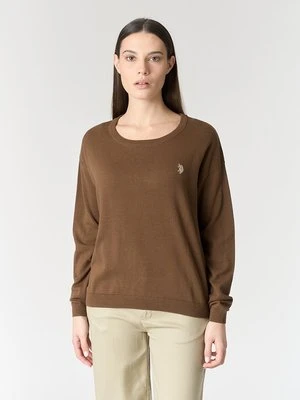 Sweter U.S. POLO ASSN. brązowy
