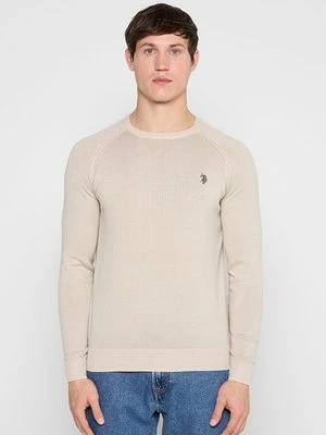 Sweter U.S. POLO ASSN. beżowy