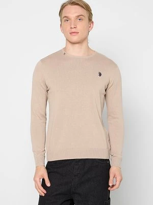 Sweter U.S. POLO ASSN. beżowy