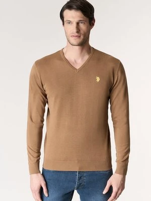 Sweter U.S. POLO ASSN. beżowy