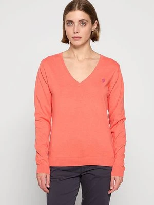 Sweter U.S. POLO ASSN. pomarańczowy