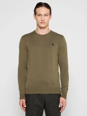 Sweter U.S. POLO ASSN. ciemnozielony