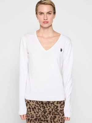 Sweter U.S. POLO ASSN. mleczny