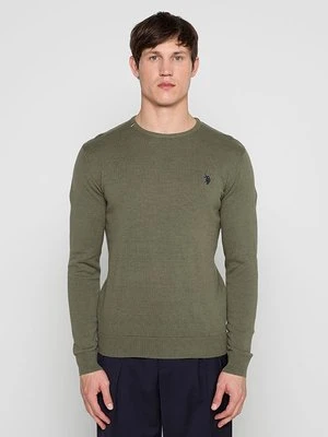 Sweter U.S. POLO ASSN. ciemnozielony