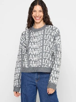 Sweter Vero Moda szary