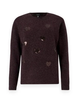 Sweter Vero Moda bordowy