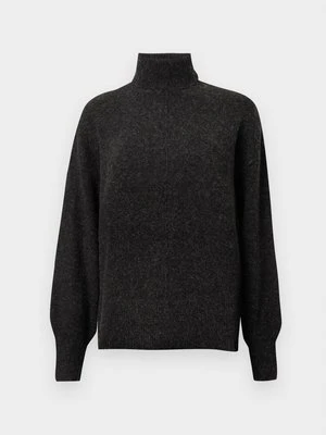 Sweter Vero Moda ciemnobrązowy