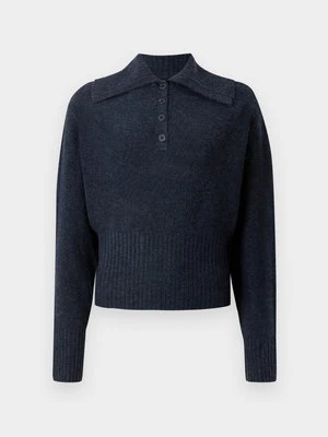 Sweter Vero Moda granatowy