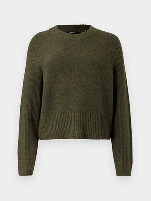 Sweter Vero Moda ciemnozielony melanż