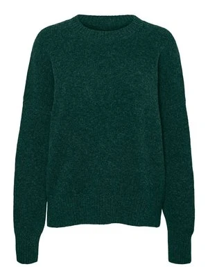 Sweter Vero Moda ciemnozielony