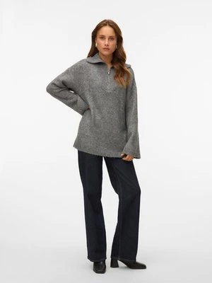 Sweter Vero Moda szary melanż
