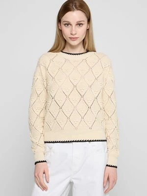 Sweter Vero Moda beżowy