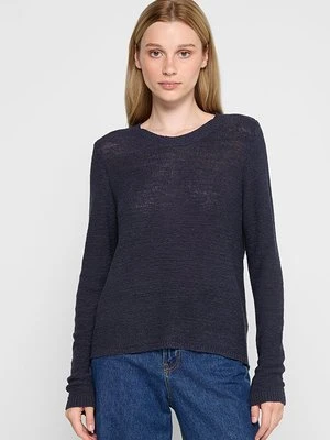 Sweter Vero Moda granatowy