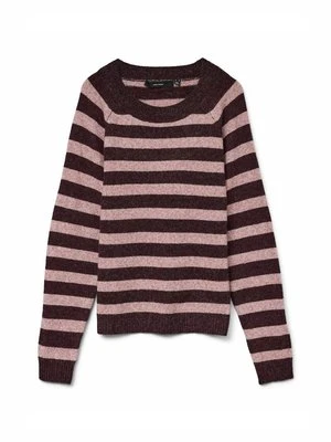 Sweter Vero Moda bordowy