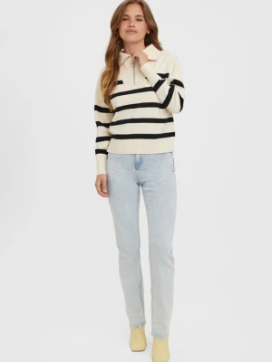 Sweter Vero Moda beżowy