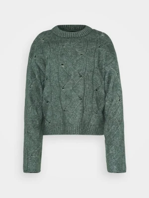 Sweter Vero Moda ciemnozielony