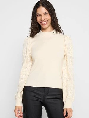 Sweter Vero Moda mleczny