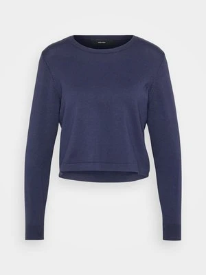 Sweter Vero Moda granatowy