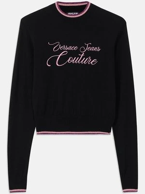 Sweter Versace Jeans Couture czarny