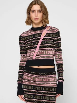 Sweter Versace Jeans Couture oliwkowy