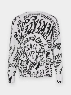 Sweter Versace Jeans Couture biały