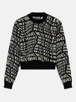 Sweter Versace Jeans Couture czarny