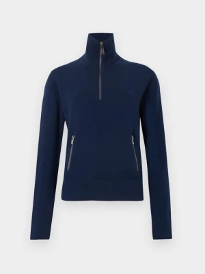 Sweter Victoria Beckham granatowy