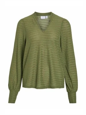Sweter Vila oliwkowy