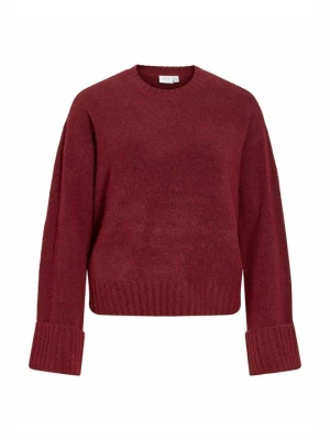 Sweter Vila bordowy