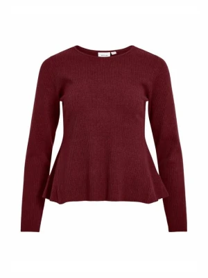 Sweter Vila bordowy