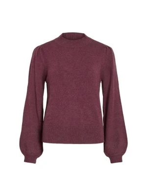 Sweter Vila bordowy