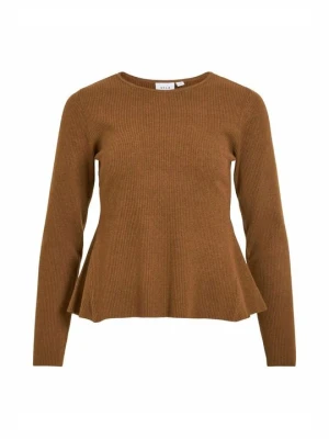 Sweter Vila brązowy