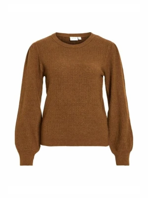 Sweter Vila brązowy
