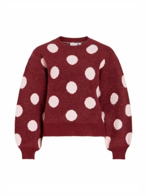 Sweter Vila ciemnoczerwony