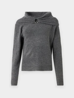 Sweter Vila ciemnoszary melanż