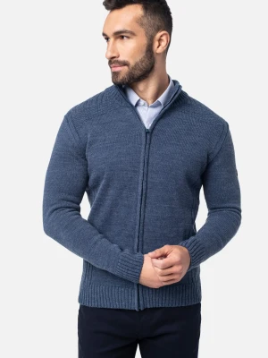 SWETER VINCENT ROZPINANY NIEBIESKI Recman