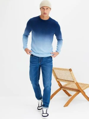 Sweter z cienkiej dzianiny w cieniowanym kolorze bonprix