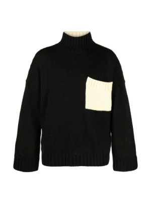 Sweter w dwóch kolorach Intarsia JW Anderson