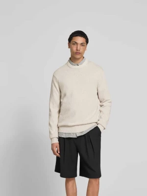 Sweter w dzianinowym wyglądzie ANNARR Beżowy