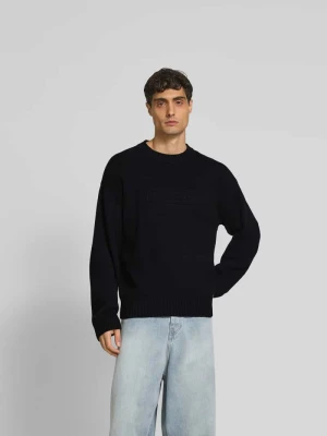 Sweter w dzianinowym wyglądzie Dsquared2 Czarny