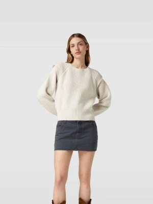 Sweter w dzianinowym wyglądzie IRO Biały