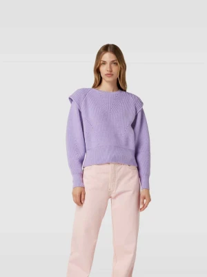 Sweter w dzianinowym wyglądzie IRO Lawendowy